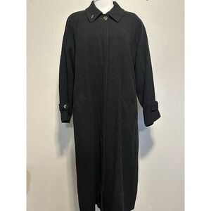 VTG SCHNEIDERS LODEN Austria  Women sz.42/14 Gray Wool Classic Duster Overcoat